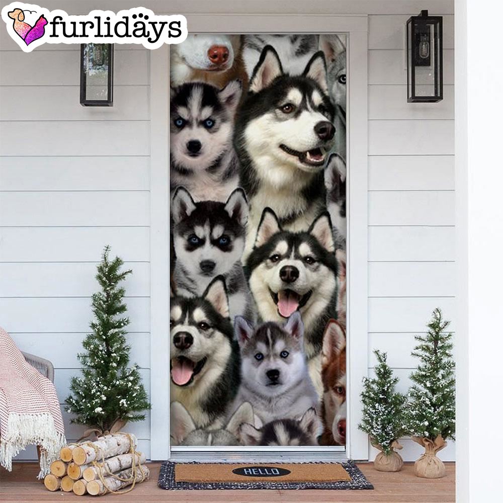 A Bunch Of Huskies Door Cover Great Gift Idea For Dog Lovers Dog Memorial Gift A Bunch Of Huskies Door Cover Great Gift Idea For Dog Lovers Dog Memorial Gift