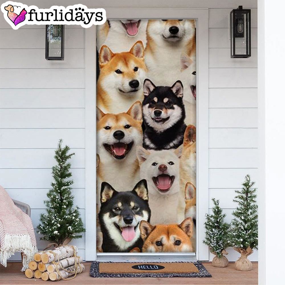 A Bunch Of Shiba Inus Door Cover Great Gift Idea For Dog Lovers Dog Memorial Gift A Bunch Of Shiba Inus Door Cover Great Gift Idea For Dog Lovers Dog Memorial Gift