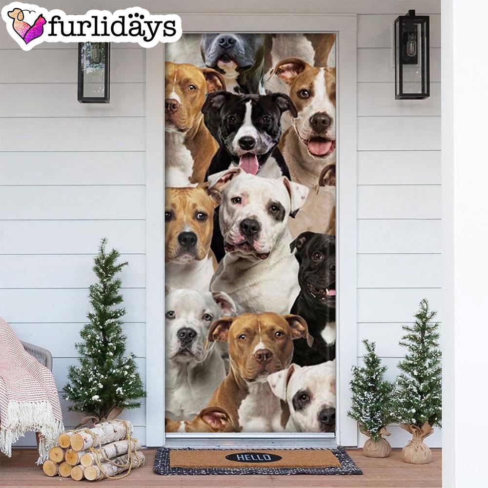 A Bunch Of Staffordshire Bull Terriers Door Cover Great Gift Idea For Dog Lovers Dog Memorial Gift A Bunch Of Staffordshire Bull Terriers Door Cover Great Gift Idea For Dog Lovers Dog Memorial Gift