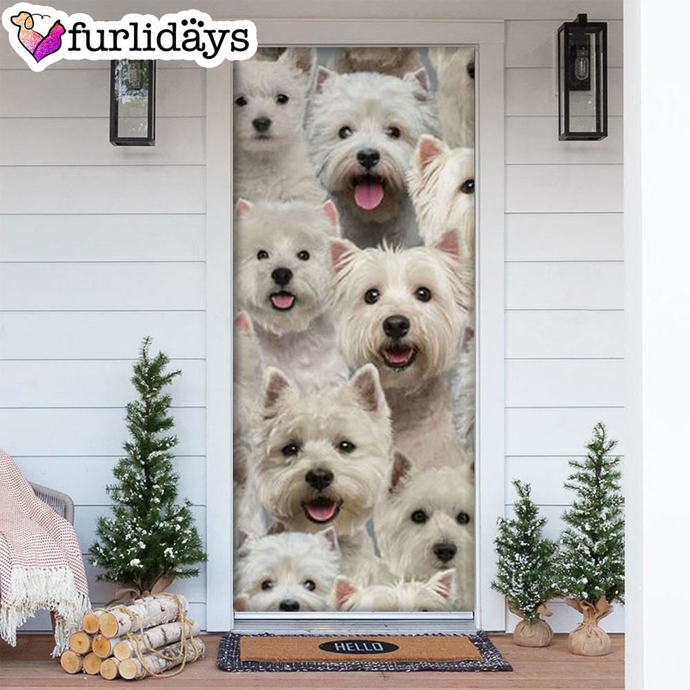 A Bunch Of West Highland White Terriers Door Cover Great Gift Idea For Dog Lovers Dog Memorial Gift A Bunch Of West Highland White Terriers Door Cover Great Gift Idea For Dog Lovers Dog Memorial Gift