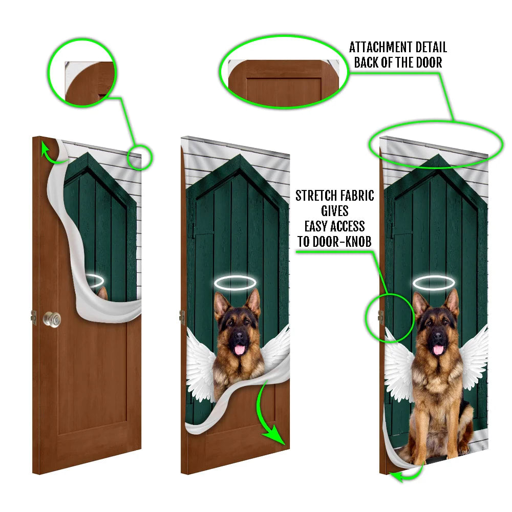 Angel German Shepherd Dog Door Cover Xmas Outdoor Decoration Gifts For Dog Lovers 5 Angel German Shepherd Dog Door Cover Xmas Outdoor Decoration Gifts For Dog Lovers 5