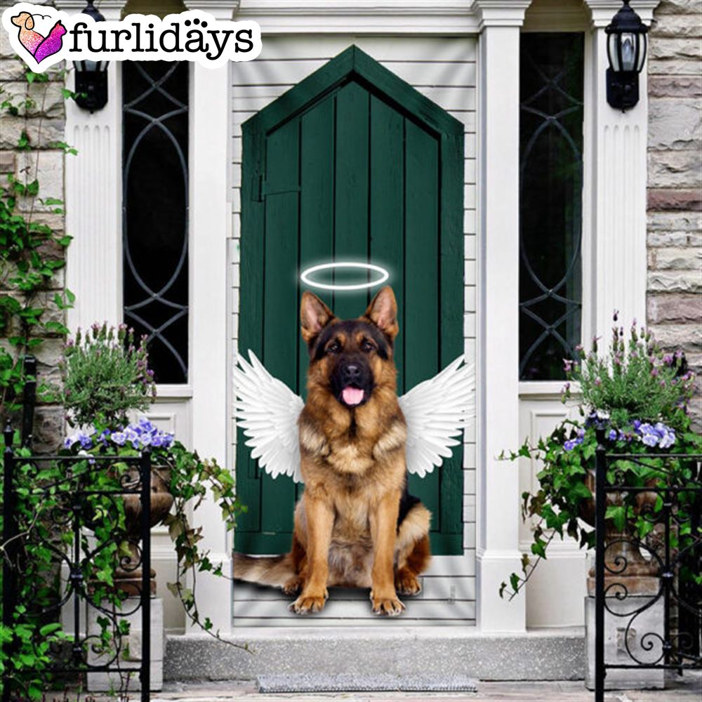 Angel German Shepherd Dog Door Cover Xmas Outdoor Decoration Gifts For Dog Lovers 6 Angel German Shepherd Dog Door Cover Xmas Outdoor Decoration Gifts For Dog Lovers 6