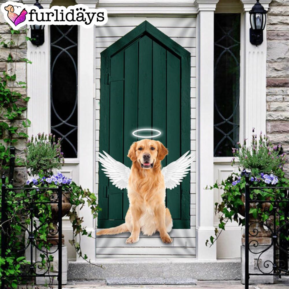 Angel Golden Retriever Door Cover Xmas Outdoor Decoration Gifts For Dog Lovers 6 Angel Golden Retriever Door Cover Xmas Outdoor Decoration Gifts For Dog Lovers 6