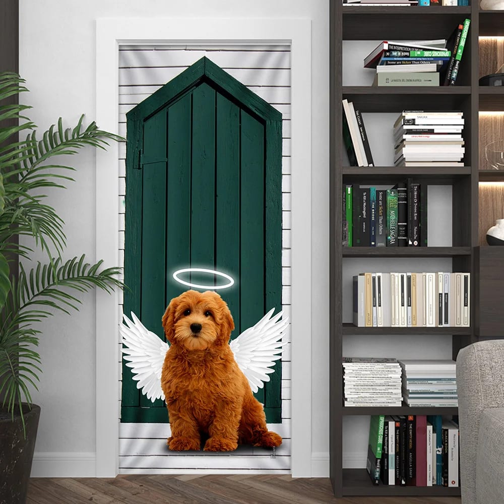 Angel Goldendoodle Dog Door Cover Xmas Outdoor Decoration Gifts For Dog Lovers 4 Angel Goldendoodle Dog Door Cover Xmas Outdoor Decoration Gifts For Dog Lovers 4