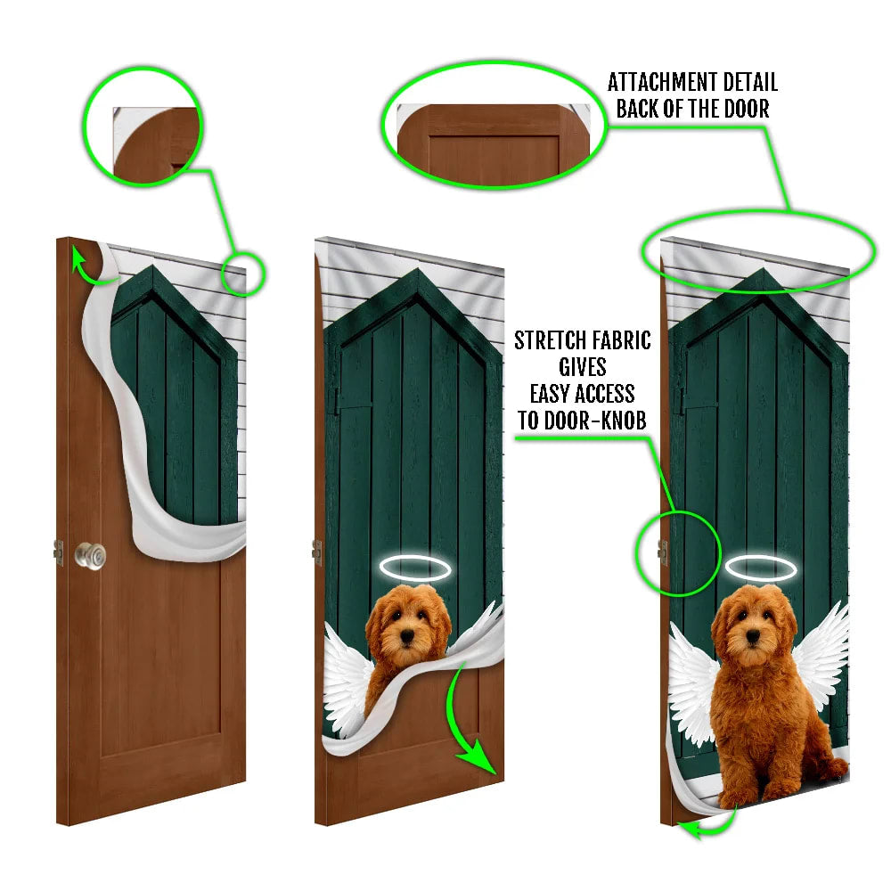 Angel Goldendoodle Dog Door Cover Xmas Outdoor Decoration Gifts For Dog Lovers 5 Angel Goldendoodle Dog Door Cover Xmas Outdoor Decoration Gifts For Dog Lovers 5