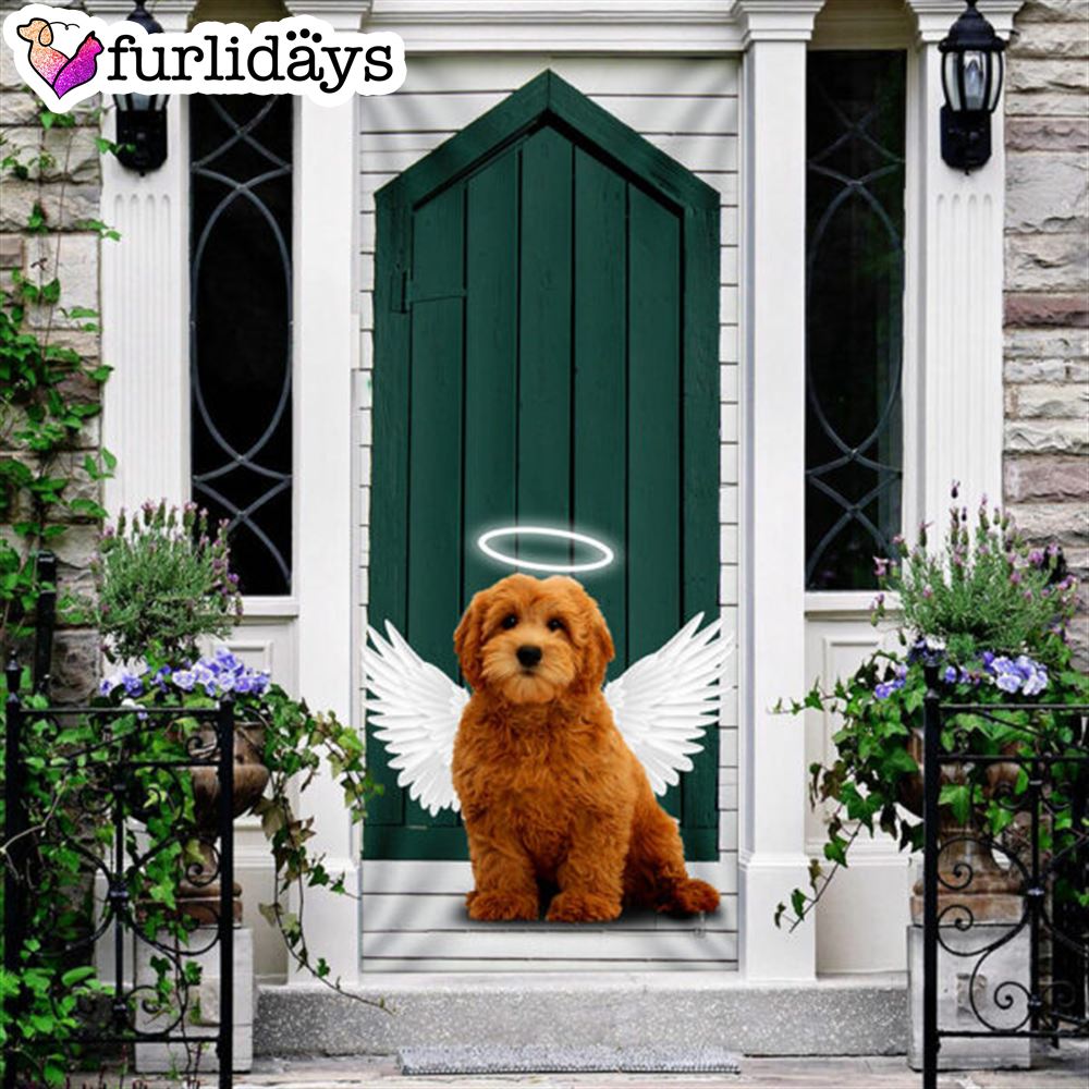 Angel Goldendoodle Dog Door Cover Xmas Outdoor Decoration Gifts For Dog Lovers 6 Angel Goldendoodle Dog Door Cover Xmas Outdoor Decoration Gifts For Dog Lovers 6