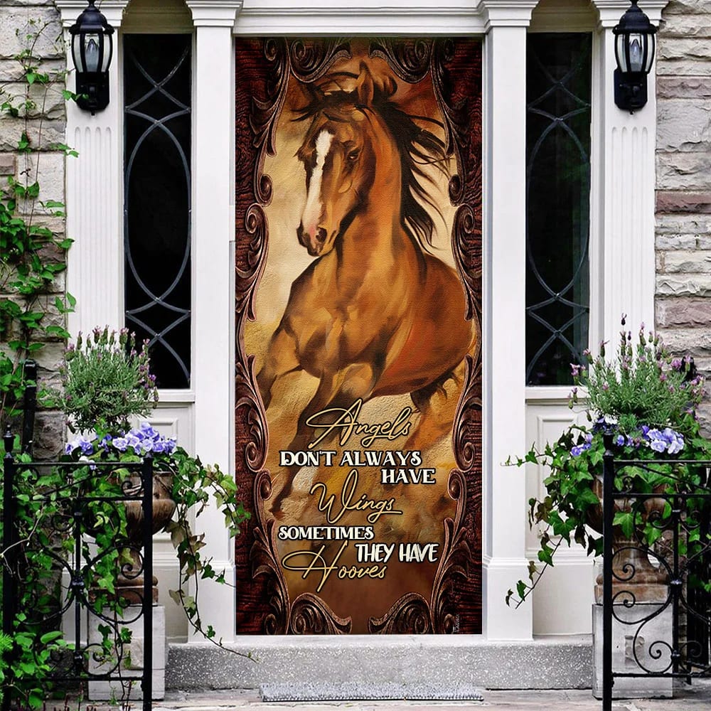 Angels Don t Always Have Wings Sometimes They Have Hooves Door Cover Unique Gifts Doorcover 2 Angels Don t Always Have Wings Sometimes They Have Hooves Door Cover Unique Gifts Doorcover 2
