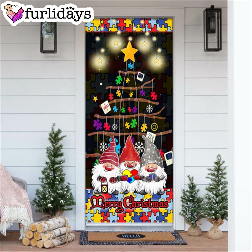 Autism Family Merry Christmas Door Cover Front Door Christmas Cover Unique Gifts Doorcover 6 Autism Family Merry Christmas Door Cover Front Door Christmas Cover Unique Gifts Doorcover 6