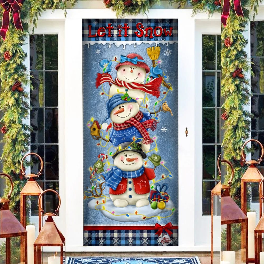Banner Home Decor Let It Snowman Christmas Door Cover Christmas Outdoor Decoration Unique Gifts Doorcover 2 Banner Home Decor Let It Snowman Christmas Door Cover Christmas Outdoor Decoration Unique Gifts Doorcover 2
