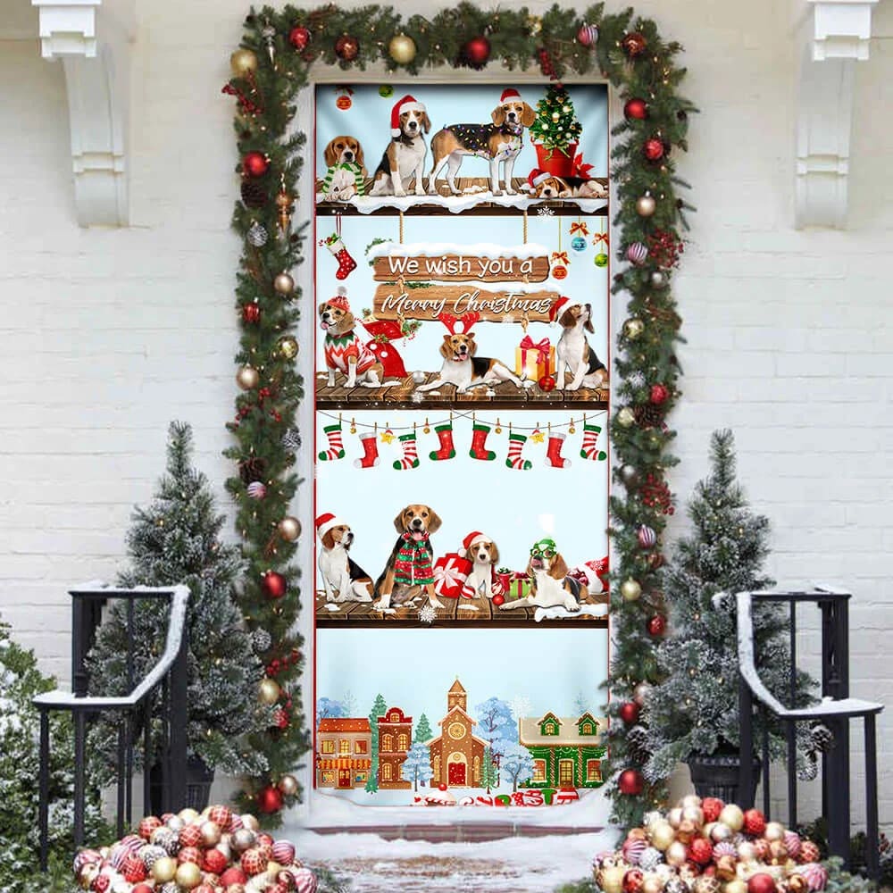 Beagle Christmas Door Cover Front Door Christmas Cover Unique Gifts Doorcover 3 Beagle Christmas Door Cover Front Door Christmas Cover Unique Gifts Doorcover 3