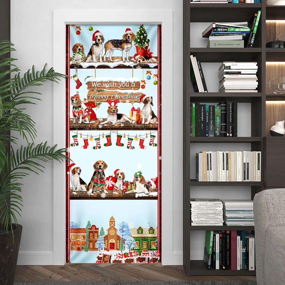 Beagle Christmas Door Cover Front Door Christmas Cover Unique Gifts Doorcover 4 Beagle Christmas Door Cover Front Door Christmas Cover Unique Gifts Doorcover 4
