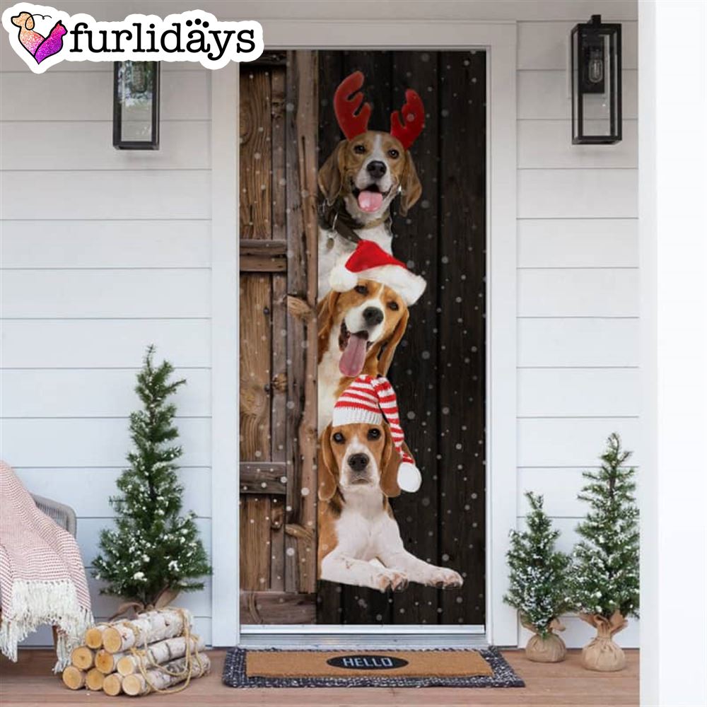 Beagle Christmas Door Cover Xmas Gifts For Pet Lovers Christmas Gift For Friends Beagle Christmas Door Cover Xmas Gifts For Pet Lovers Christmas Gift For Friends