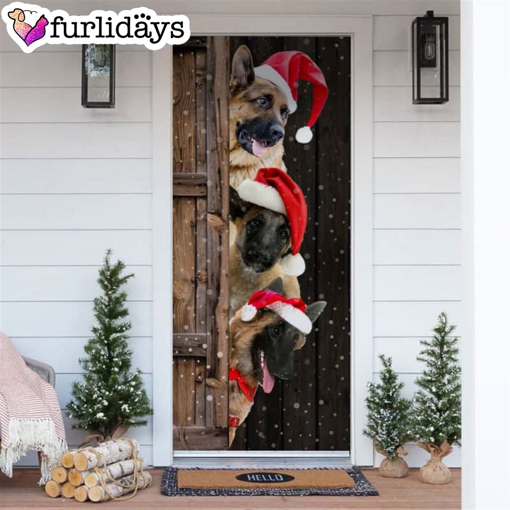 Belgian Shepherd Sheepdog Christmas Door Cover Xmas Gifts For Pet Lovers Christmas Decor Belgian Shepherd Sheepdog Christmas Door Cover Xmas Gifts For Pet Lovers Christmas Decor