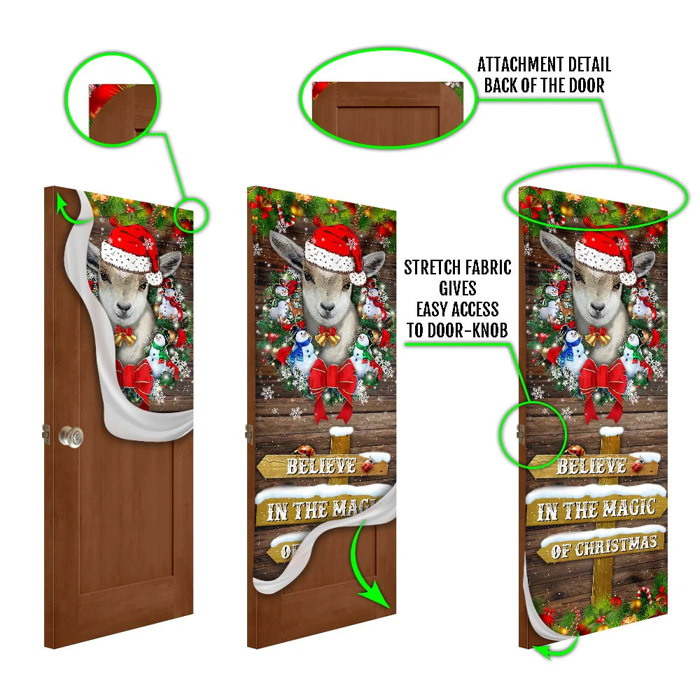 Believe In The Magic Of Christmas Door Cover Goat Christmas Door Cover Christmas Outdoor Decoration Gifts For Dog Lovers 5 Believe In The Magic Of Christmas Door Cover Goat Christmas Door Cover Christmas Outdoor Decoration Gifts For Dog Lovers 5