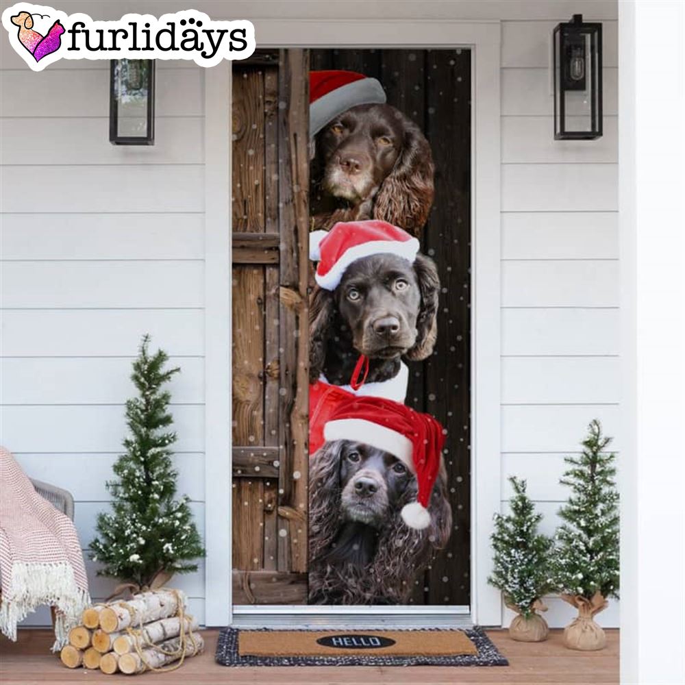 Boykin Spaniel Christmas Door Cover Xmas Gifts For Pet Lovers Christmas Gift For Friends Boykin Spaniel Christmas Door Cover Xmas Gifts For Pet Lovers Christmas Gift For Friends