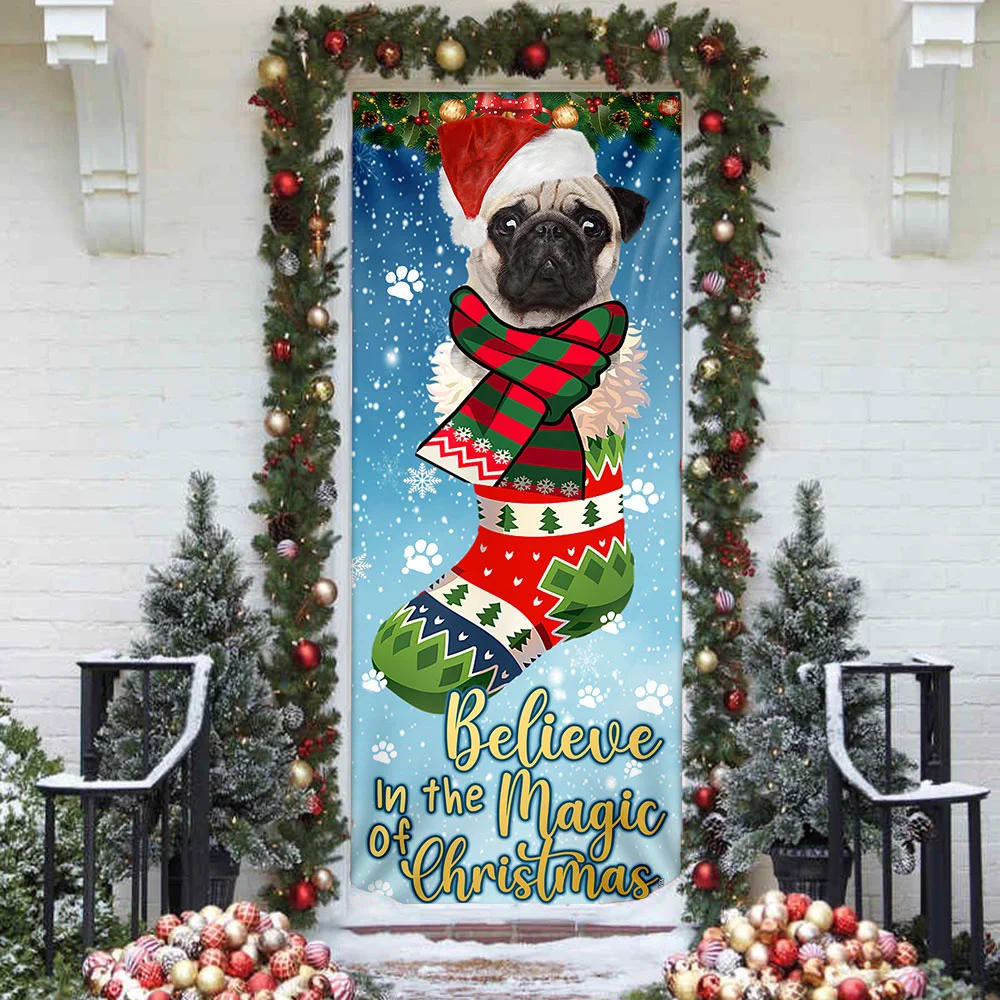Bulldog In Sock Door Cover Believe In The Magic Of Christmas Door Cover Christmas Outdoor Decoration Gifts For Dog Lovers 2 Bulldog In Sock Door Cover Believe In The Magic Of Christmas Door Cover Christmas Outdoor Decoration Gifts For Dog Lovers 2