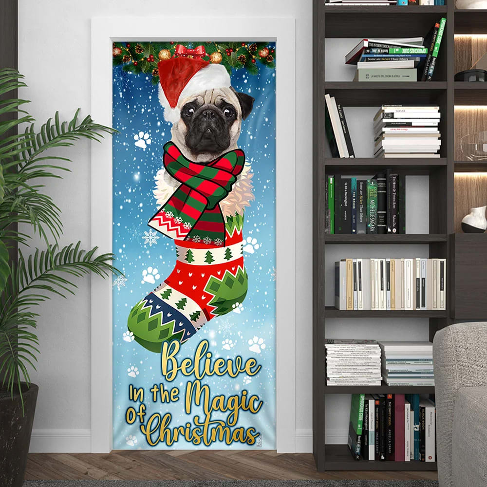 Bulldog In Sock Door Cover Believe In The Magic Of Christmas Door Cover Christmas Outdoor Decoration Gifts For Dog Lovers 3 Bulldog In Sock Door Cover Believe In The Magic Of Christmas Door Cover Christmas Outdoor Decoration Gifts For Dog Lovers 3