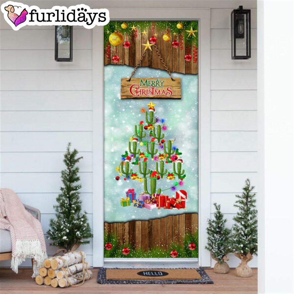 Cactus Christmas Tree Door Cover Front Door Christmas Cover Christmas Outdoor Decoration Unique Gifts Doorcover 6 Cactus Christmas Tree Door Cover Front Door Christmas Cover Christmas Outdoor Decoration Unique Gifts Doorcover 6