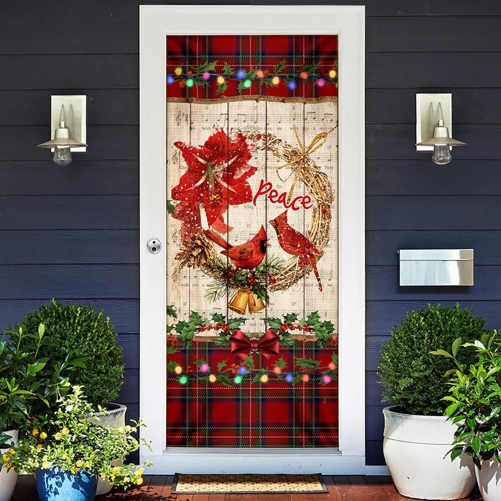 Cardinal Peace Christmas Door Cover Unique Gifts Doorcover Unique Gifts Doorcover 2 Cardinal Peace Christmas Door Cover Unique Gifts Doorcover Unique Gifts Doorcover 2