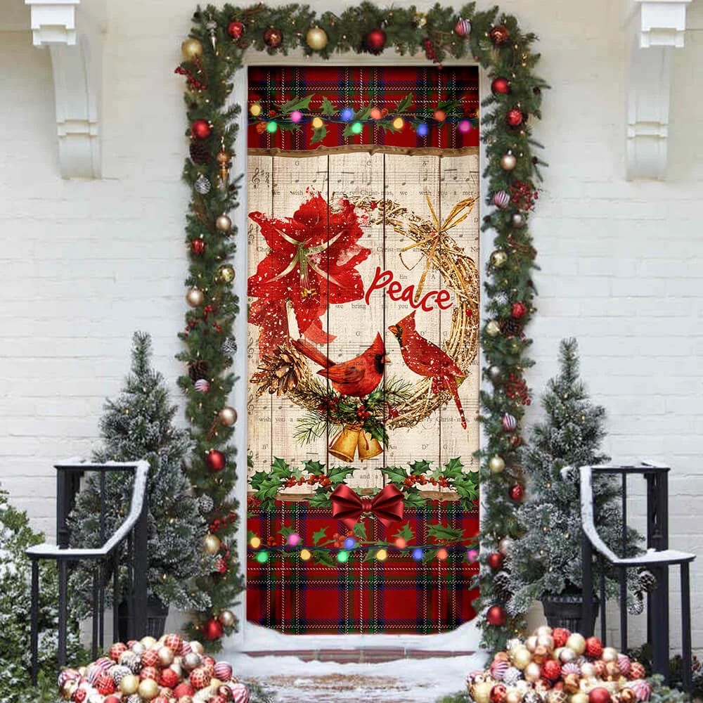 Cardinal Peace Christmas Door Cover Unique Gifts Doorcover Unique Gifts Doorcover 3 Cardinal Peace Christmas Door Cover Unique Gifts Doorcover Unique Gifts Doorcover 3