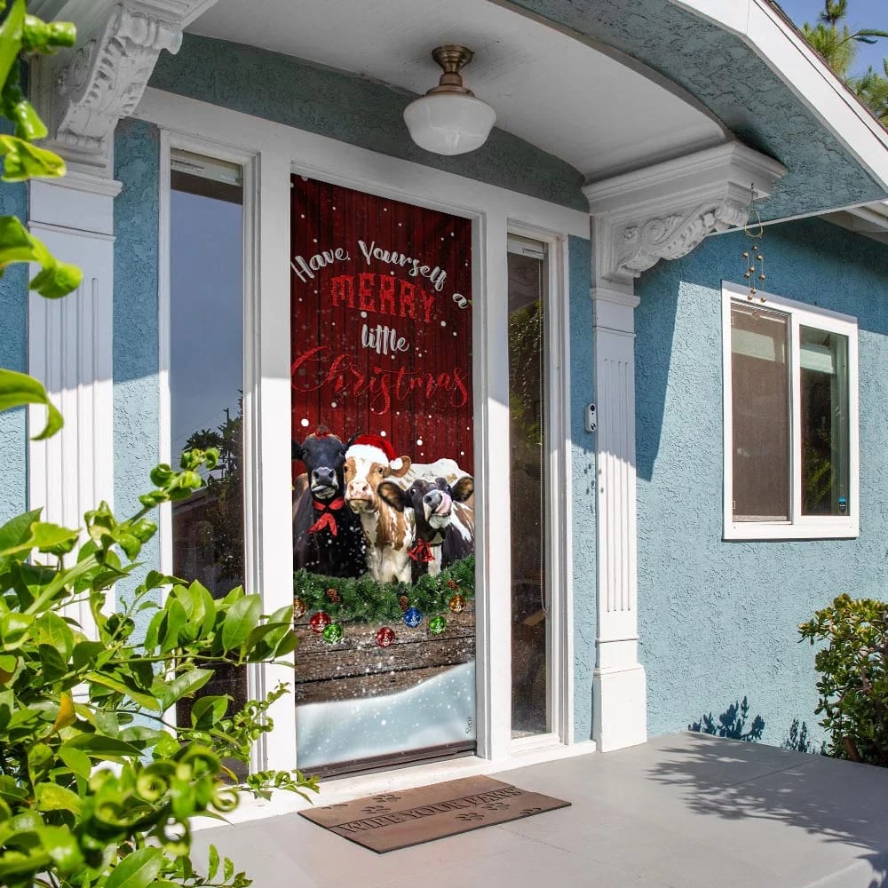 Cattle Merry Christmas Door Cover Front Door Christmas Cover Unique Gifts Doorcover 5 Cattle Merry Christmas Door Cover Front Door Christmas Cover Unique Gifts Doorcover 5