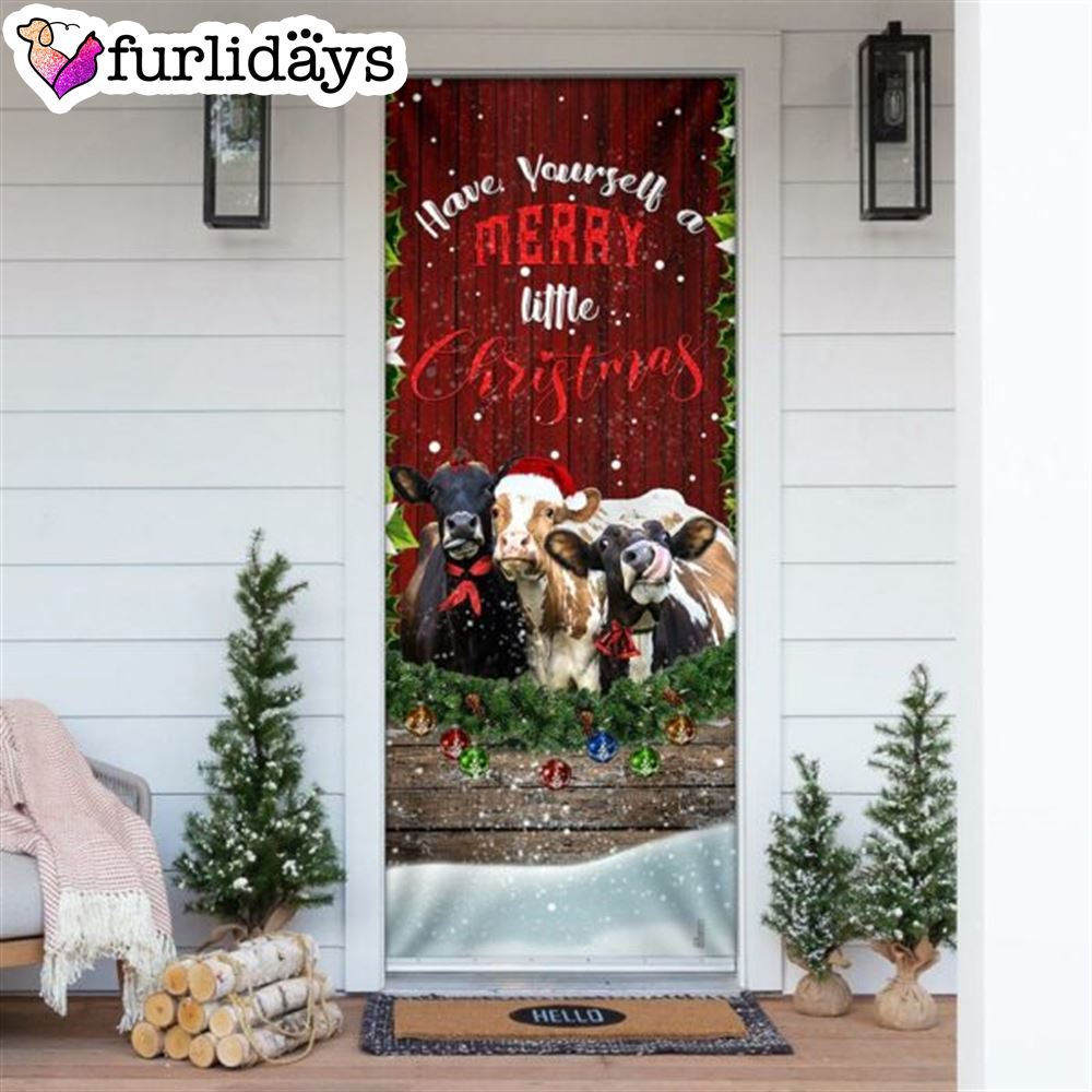 Cattle Merry Christmas Door Cover Front Door Christmas Cover Unique Gifts Doorcover 6 Cattle Merry Christmas Door Cover Front Door Christmas Cover Unique Gifts Doorcover 6