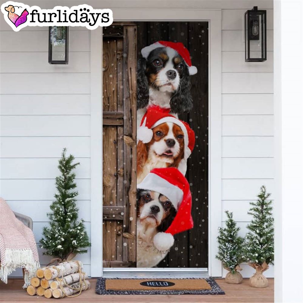 Cavalier King Charles Spaniel Christmas Door Cover Xmas Gifts For Pet Lovers Christmas Decor Cavalier King Charles Spaniel Christmas Door Cover Xmas Gifts For Pet Lovers Christmas Decor
