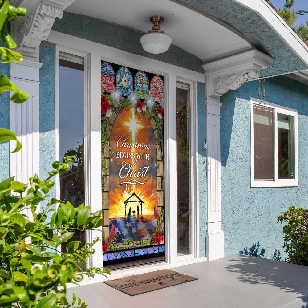 Christmas Begins With Christ Door Cover Christmas Outdoor Decoration Unique Gifts Doorcover 5 Christmas Begins With Christ Door Cover Christmas Outdoor Decoration Unique Gifts Doorcover 5