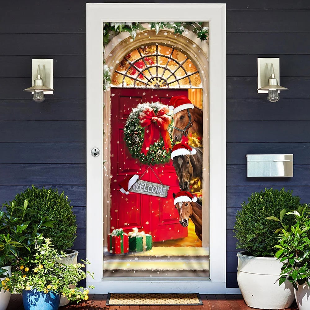Christmas Begins With Horses Christmas Horse Decor Christmas Outdoor Decoration Unique Gifts Doorcover 2 Christmas Begins With Horses Christmas Horse Decor Christmas Outdoor Decoration Unique Gifts Doorcover 2