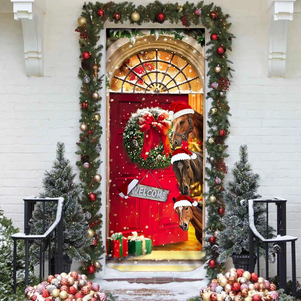 Christmas Begins With Horses Christmas Horse Decor Christmas Outdoor Decoration Unique Gifts Doorcover 4 Christmas Begins With Horses Christmas Horse Decor Christmas Outdoor Decoration Unique Gifts Doorcover 4