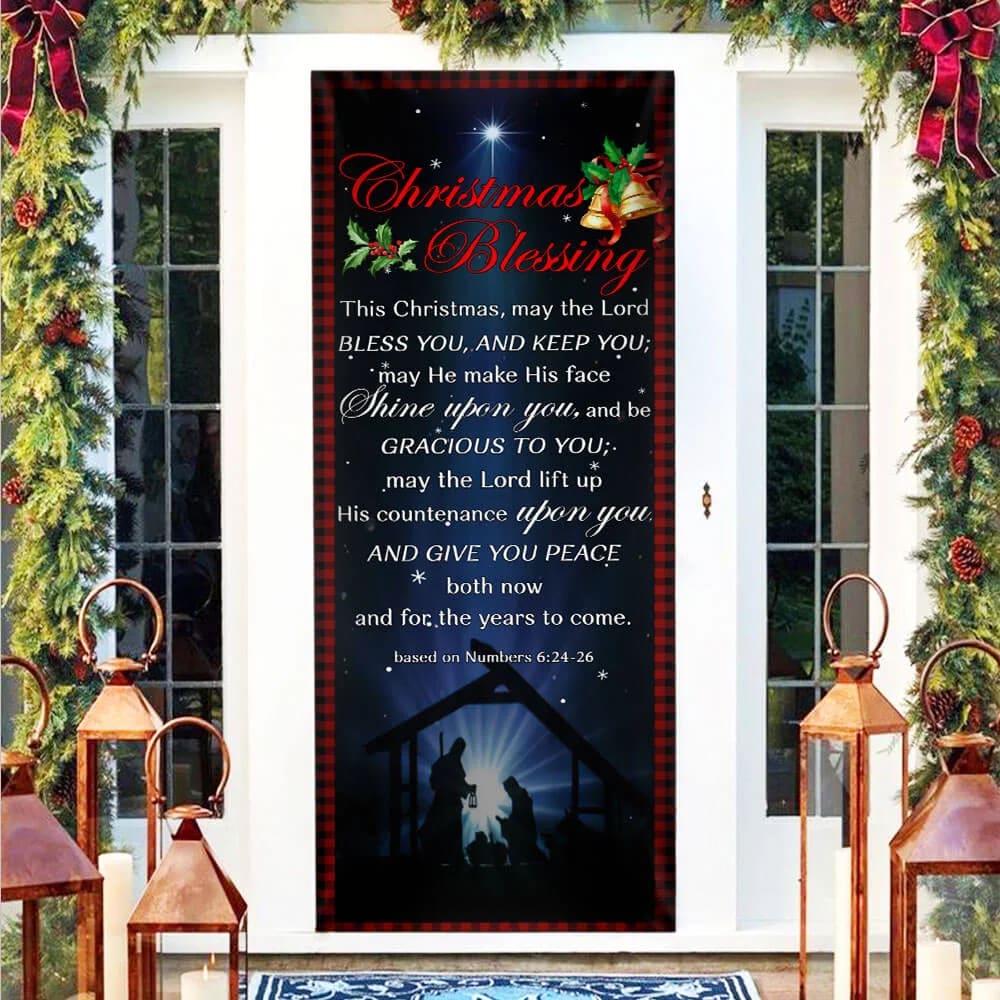 Christmas Blessing Door Cover Front Door Christmas Cover Unique Gifts Doorcover 1 Christmas Blessing Door Cover Front Door Christmas Cover Unique Gifts Doorcover 1