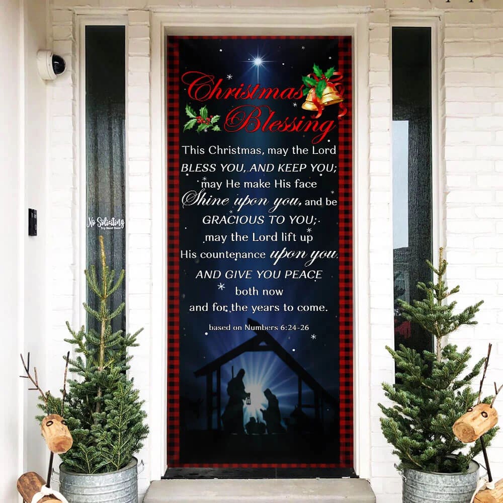 Christmas Blessing Door Cover Front Door Christmas Cover Unique Gifts Doorcover 2 Christmas Blessing Door Cover Front Door Christmas Cover Unique Gifts Doorcover 2