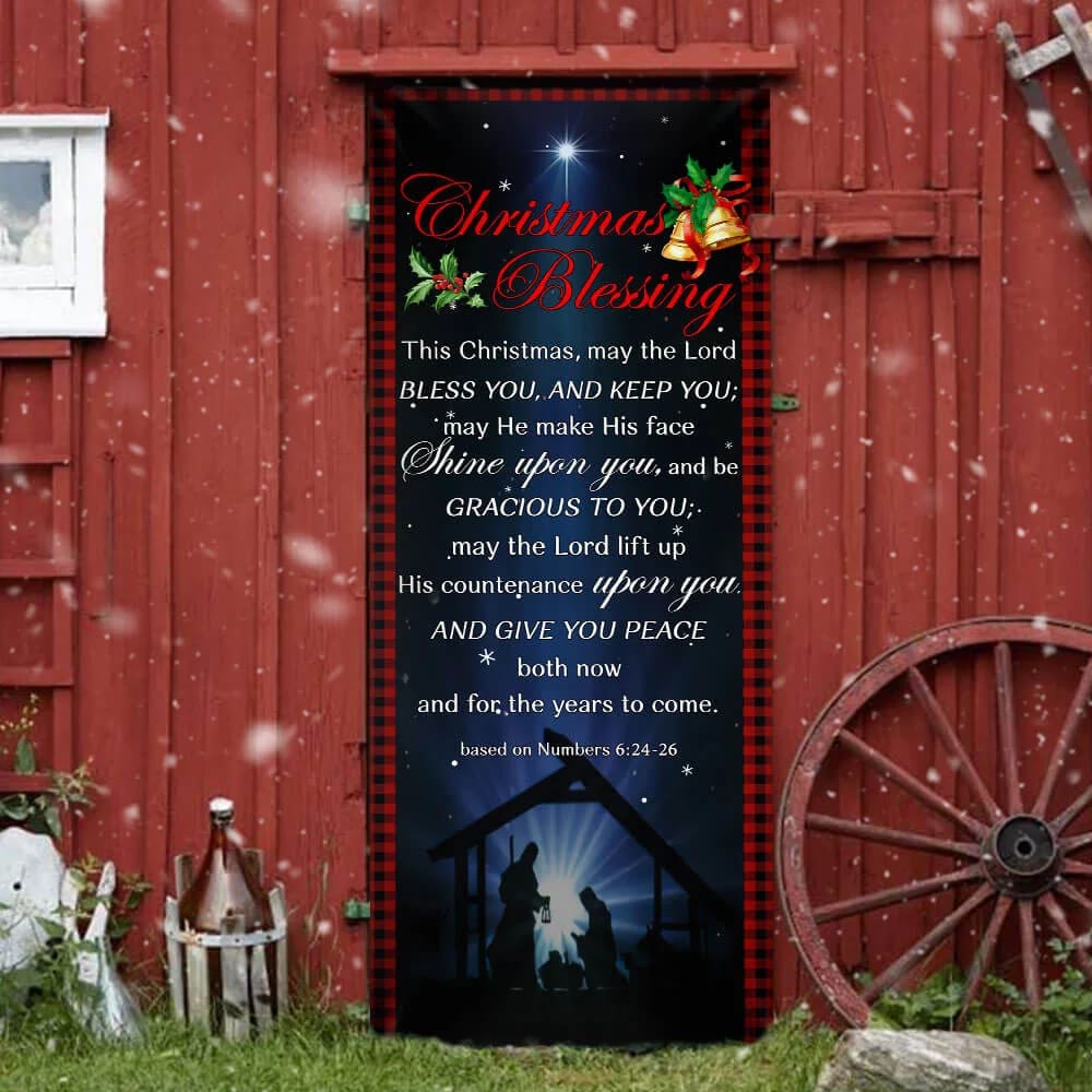 Christmas Blessing Door Cover Front Door Christmas Cover Unique Gifts Doorcover 4 Christmas Blessing Door Cover Front Door Christmas Cover Unique Gifts Doorcover 4