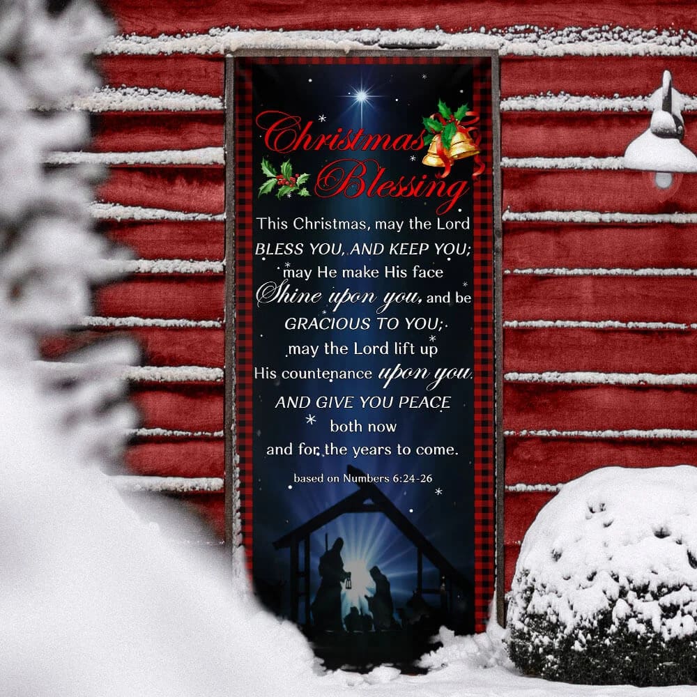 Christmas Blessing Door Cover Front Door Christmas Cover Unique Gifts Doorcover 5 Christmas Blessing Door Cover Front Door Christmas Cover Unique Gifts Doorcover 5