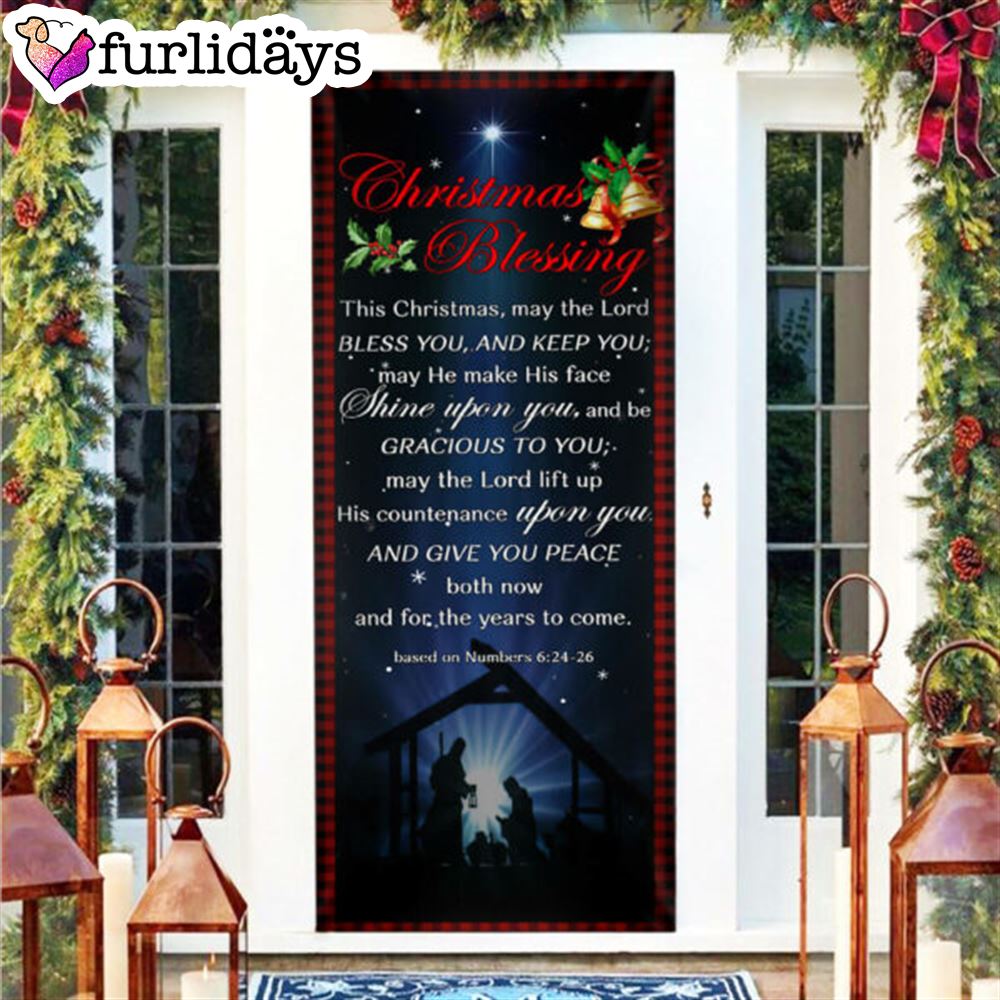Christmas Blessing Door Cover Front Door Christmas Cover Unique Gifts Doorcover 7 Christmas Blessing Door Cover Front Door Christmas Cover Unique Gifts Doorcover 7