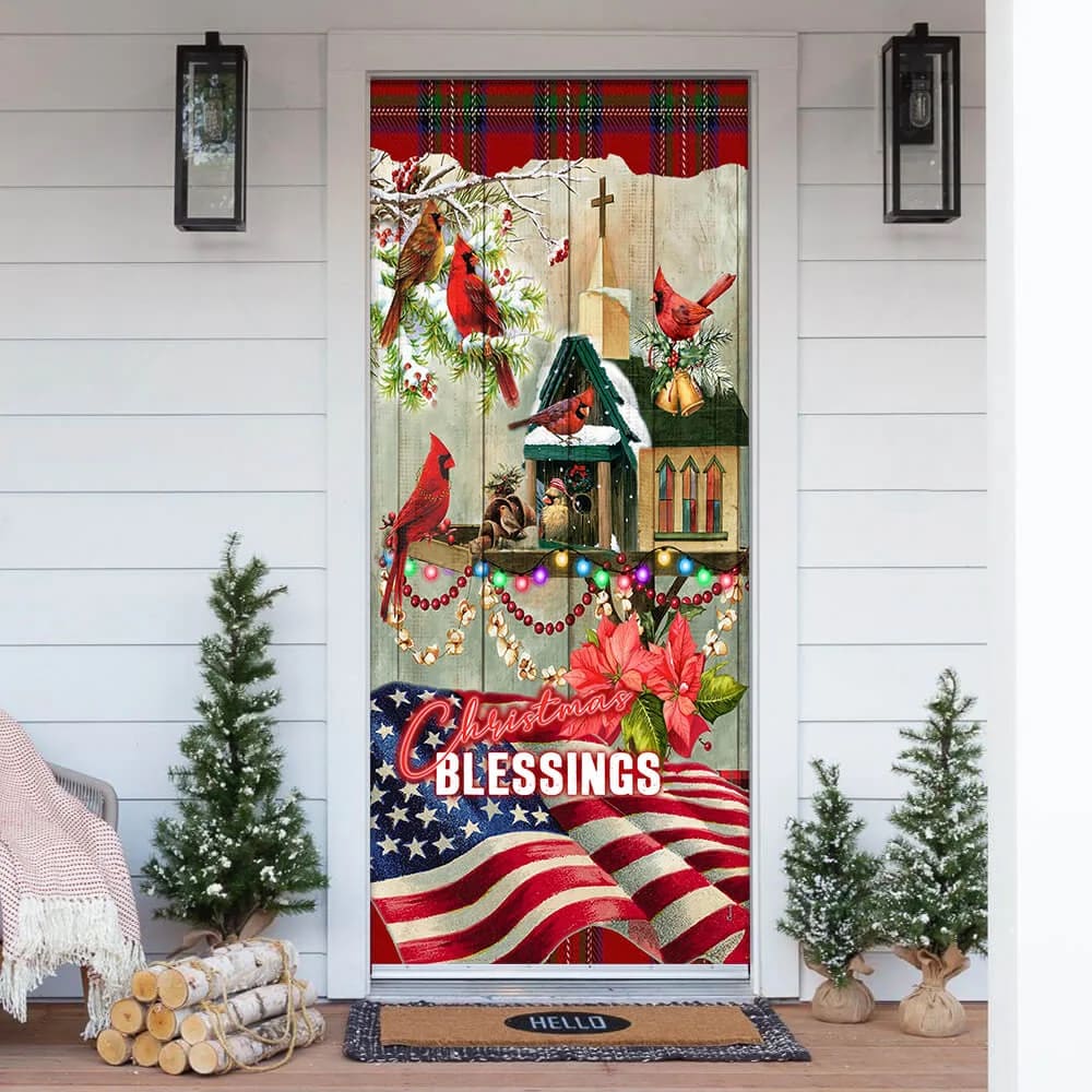Christmas Blessings Home Door Cover Front Door Christmas Cover Christmas Outdoor Decoration 1 Christmas Blessings Home Door Cover Front Door Christmas Cover Christmas Outdoor Decoration 1
