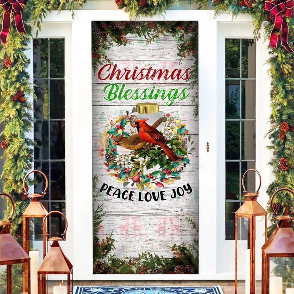 Christmas Cardinal Door Cover Christmas Blessings Love Peace Joy Cardinal Christmas Door Cover Decorations Unique Gifts Doorcover 3 Christmas Cardinal Door Cover Christmas Blessings Love Peace Joy Cardinal Christmas Door Cover Decorations Unique Gifts Doorcover 3
