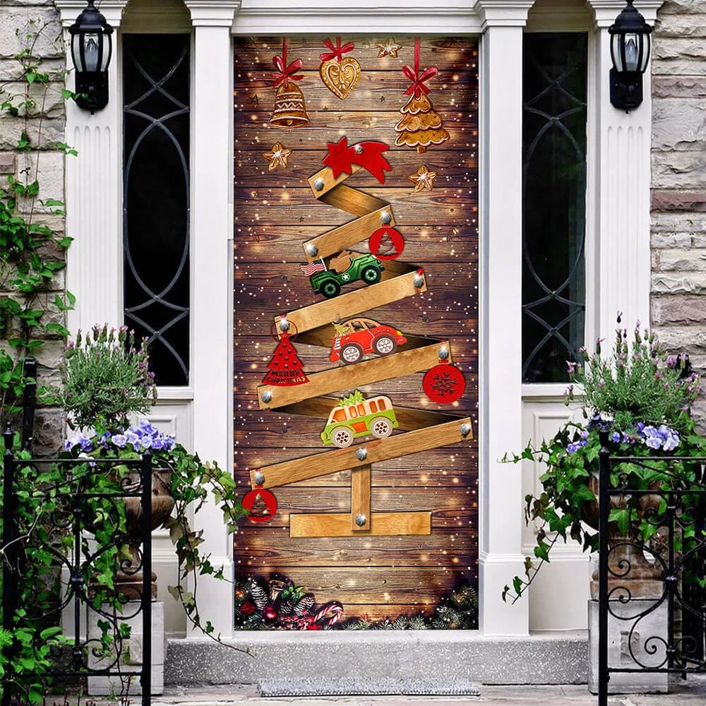 Christmas Tree Door Cover Memories Door Christmas Cover Christmas Outdoor Decoration Unique Gifts Doorcover 4