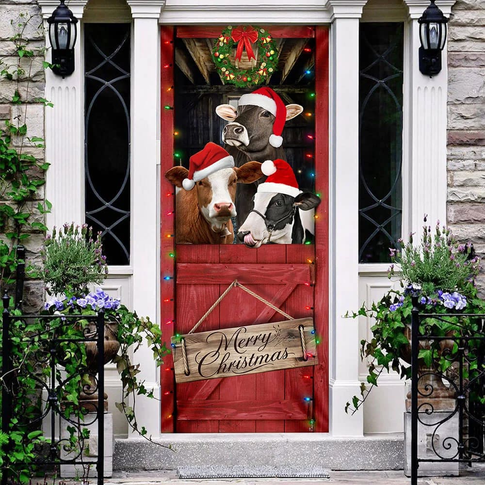 Cow Cattle Merry Christmas Door Cover Door Christmas Cover Cow Lover Gifts Unique Gifts Doorcover 3 Cow Cattle Merry Christmas Door Cover Door Christmas Cover Cow Lover Gifts Unique Gifts Doorcover 3