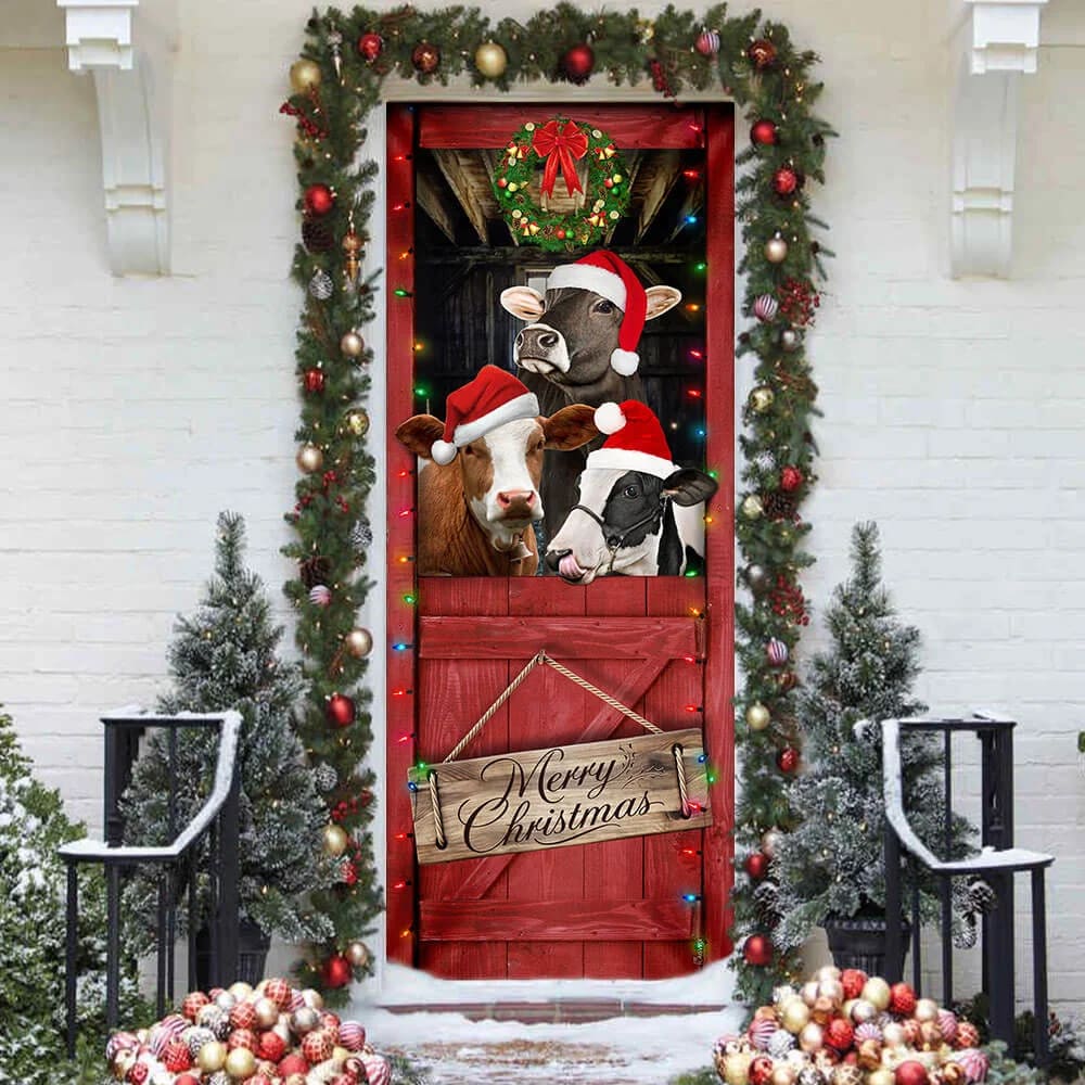 Cow Cattle Merry Christmas Door Cover Door Christmas Cover Cow Lover Gifts Unique Gifts Doorcover 4 Cow Cattle Merry Christmas Door Cover Door Christmas Cover Cow Lover Gifts Unique Gifts Doorcover 4