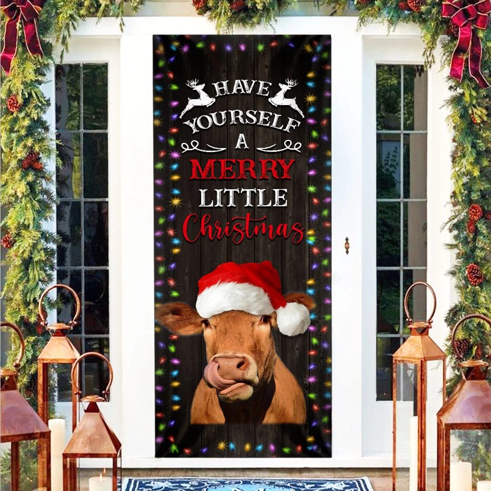 Cow Cattle Door Cover Have Yourself A Merry Little Christmas Door Christmas Cover Unique Gifts Doorcover 3 Cow Cattle Door Cover Have Yourself A Merry Little Christmas Door Christmas Cover Unique Gifts Doorcover 3