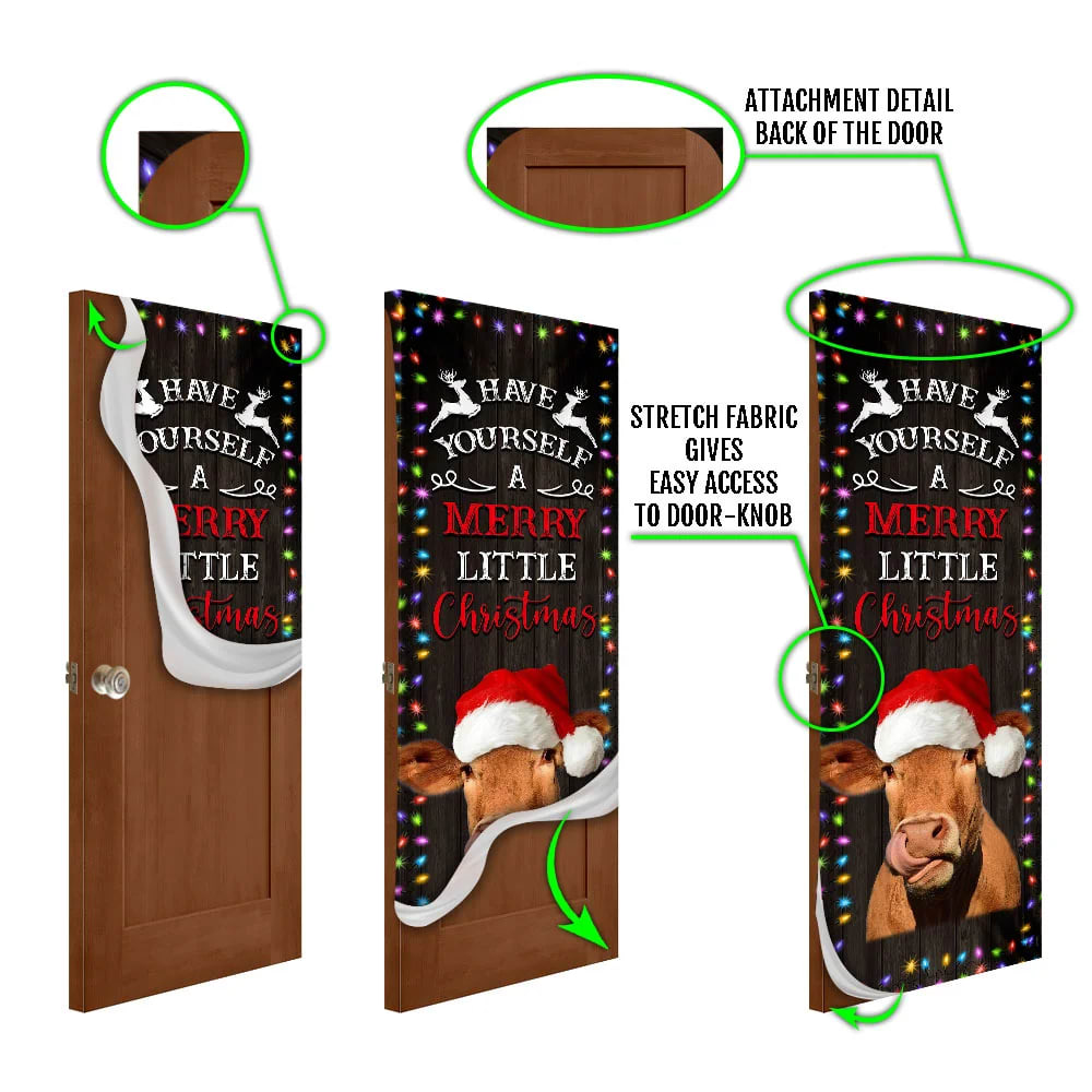Cow Cattle Door Cover Have Yourself A Merry Little Christmas Door Christmas Cover Unique Gifts Doorcover 7 Cow Cattle Door Cover Have Yourself A Merry Little Christmas Door Christmas Cover Unique Gifts Doorcover 7