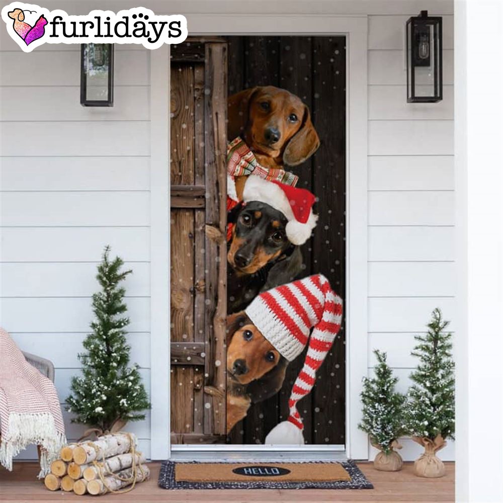 Dachshund Christmas Door Cover Xmas Gifts For Pet Lovers Christmas Gift For Friends Dachshund Christmas Door Cover Xmas Gifts For Pet Lovers Christmas Gift For Friends
