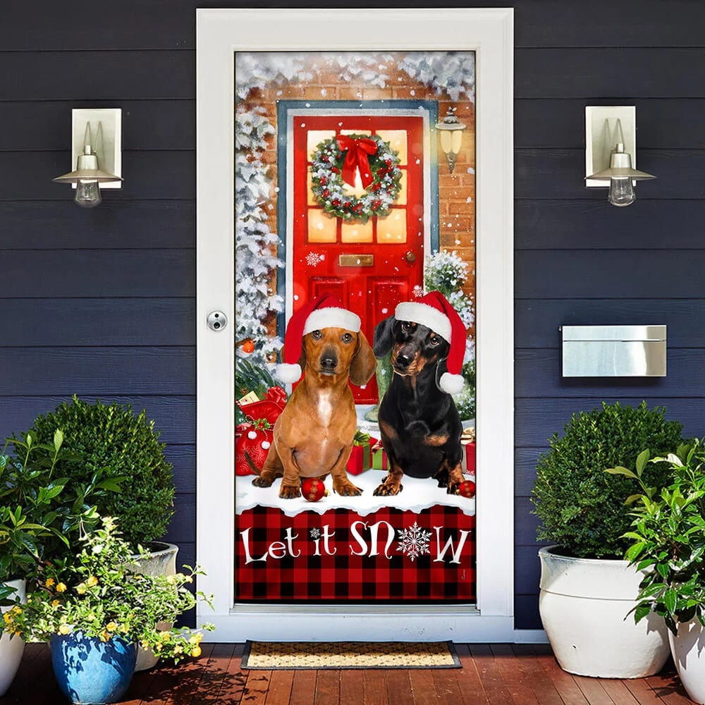Dachshunds Christmas Door Cover Dachshund Lover Gifts Door Christmas Cover Gifts For Dog Lovers 2 Dachshunds Christmas Door Cover Dachshund Lover Gifts Door Christmas Cover Gifts For Dog Lovers 2