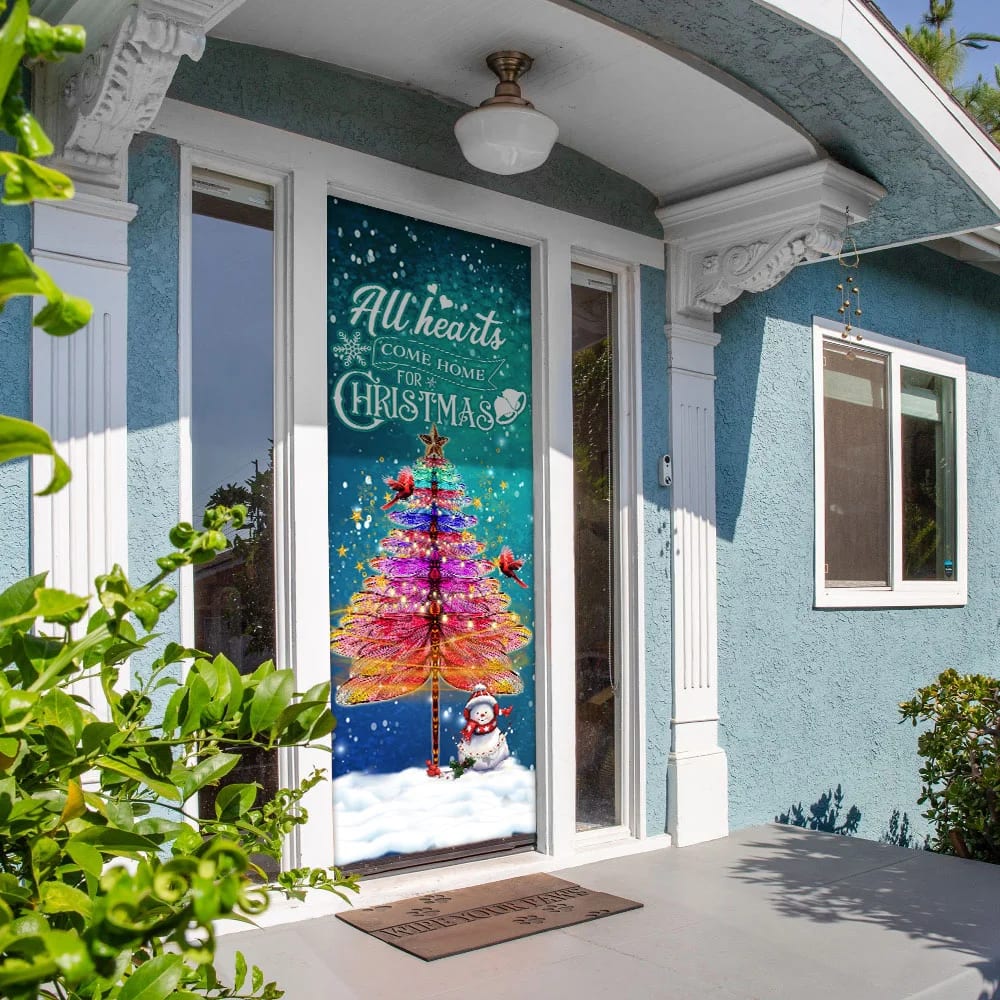 Dragonfly Christmas Door Cover All Hearts Come Home For Christmas Door Cover Unique Gifts Doorcover 5 Dragonfly Christmas Door Cover All Hearts Come Home For Christmas Door Cover Unique Gifts Doorcover 5