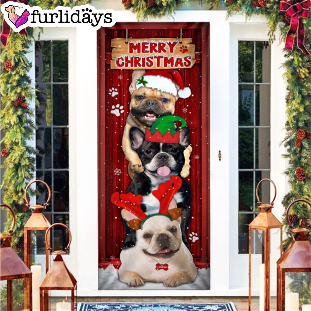 Frenchie Merry Christmas Door Cover Unique Gifts Doorcover Housewarming Gifts 6 Frenchie Merry Christmas Door Cover Unique Gifts Doorcover Housewarming Gifts 6