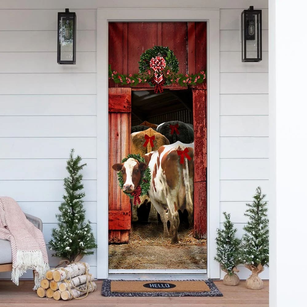 Funny Family Cattle Door Cover Unique Gifts Doorcover Christmas Gift For Friends 1 Funny Family Cattle Door Cover Unique Gifts Doorcover Christmas Gift For Friends 1