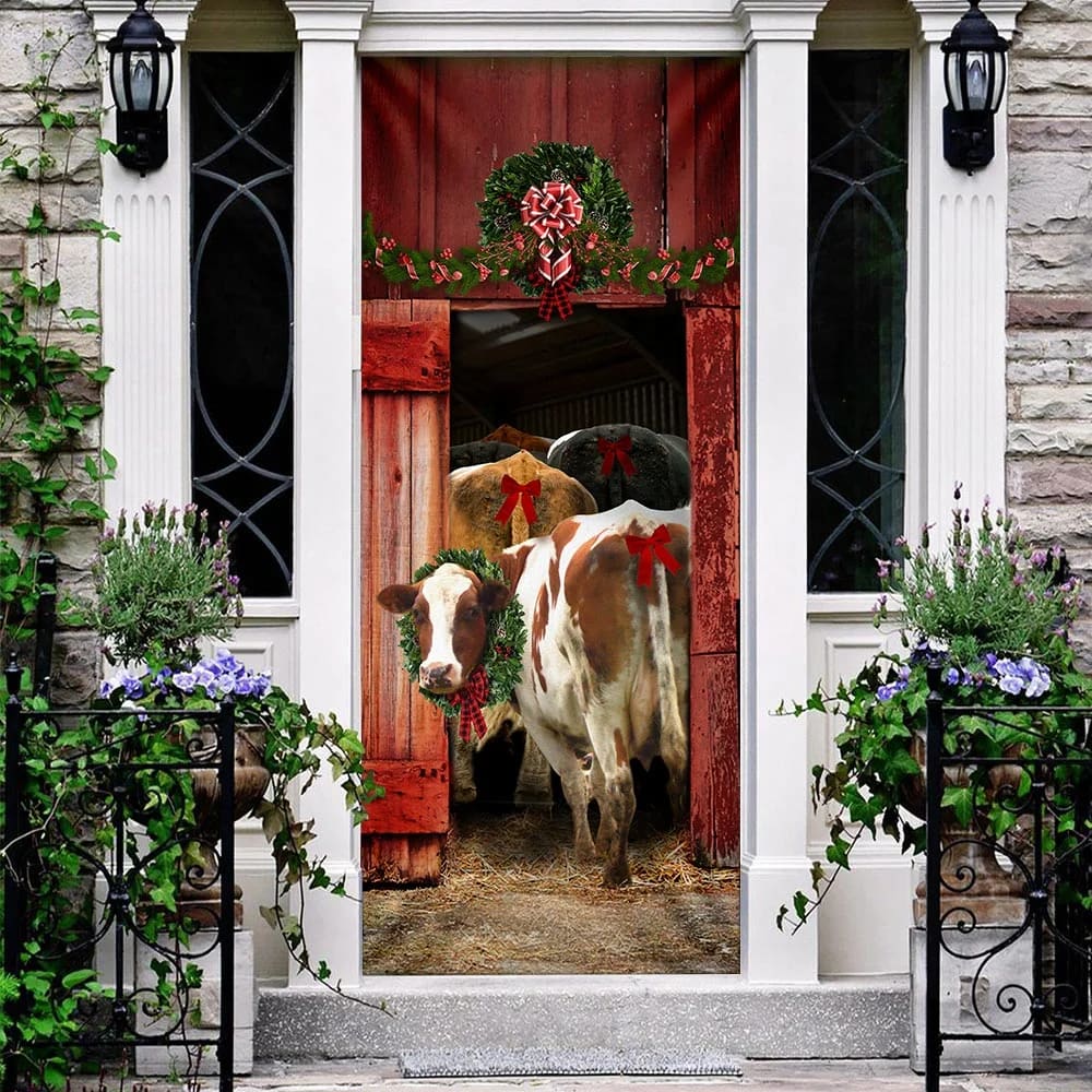 Funny Family Cattle Door Cover Unique Gifts Doorcover Christmas Gift For Friends 3 Funny Family Cattle Door Cover Unique Gifts Doorcover Christmas Gift For Friends 3