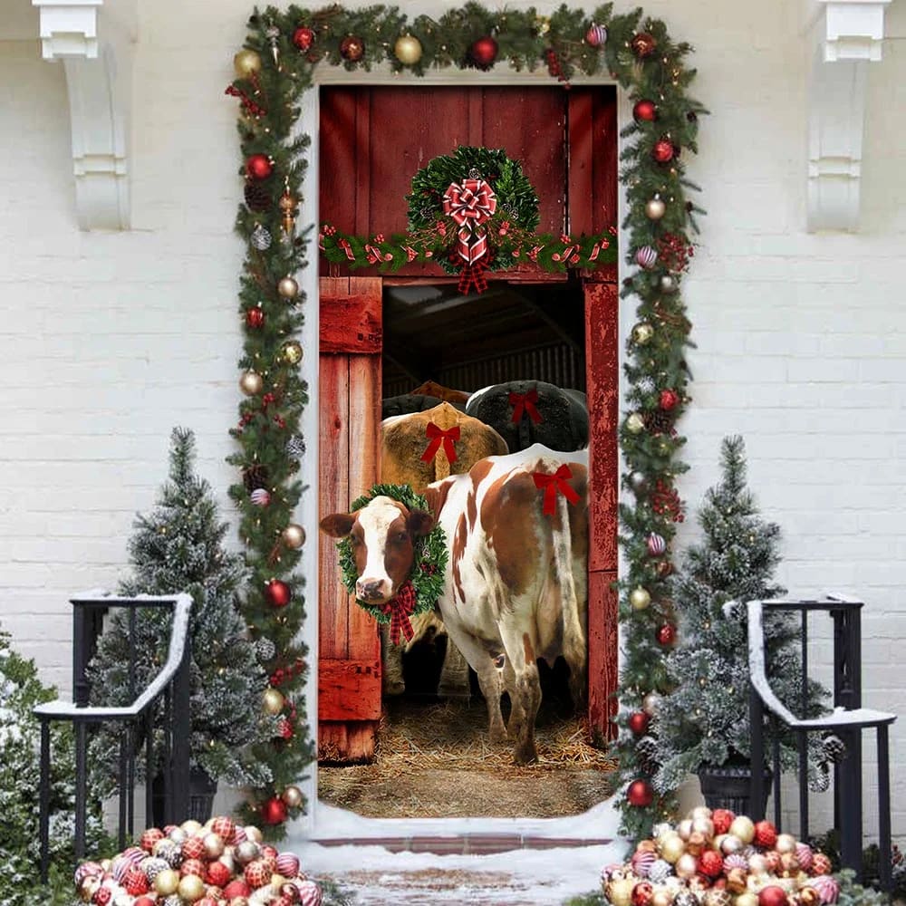 Funny Family Cattle Door Cover Unique Gifts Doorcover Christmas Gift For Friends 4 Funny Family Cattle Door Cover Unique Gifts Doorcover Christmas Gift For Friends 4