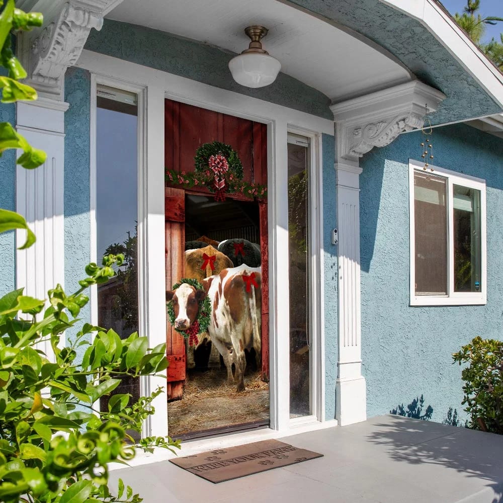 Funny Family Cattle Door Cover Unique Gifts Doorcover Christmas Gift For Friends 5 Funny Family Cattle Door Cover Unique Gifts Doorcover Christmas Gift For Friends 5
